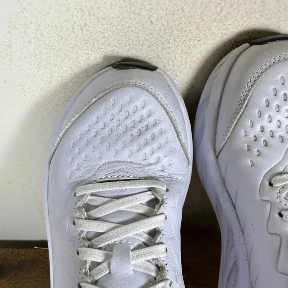 Hoka One One Bondi SR Women's White Leather Slip Resistant Shoes Size 9 - Picture 3 of 9